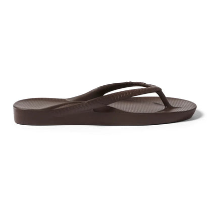 V-Strap Thong Sandals - Brown