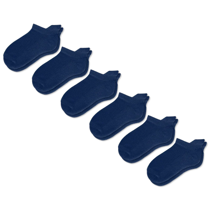 Padded Easy-Stretch Ankle Socks – Navy Blue