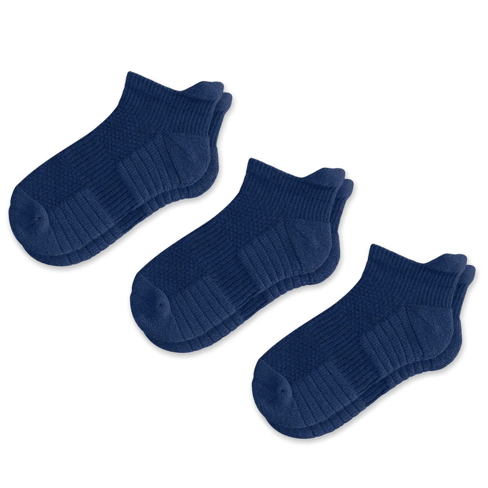 FlexRelief™ Ankle Compression Socks – Navy Blue
