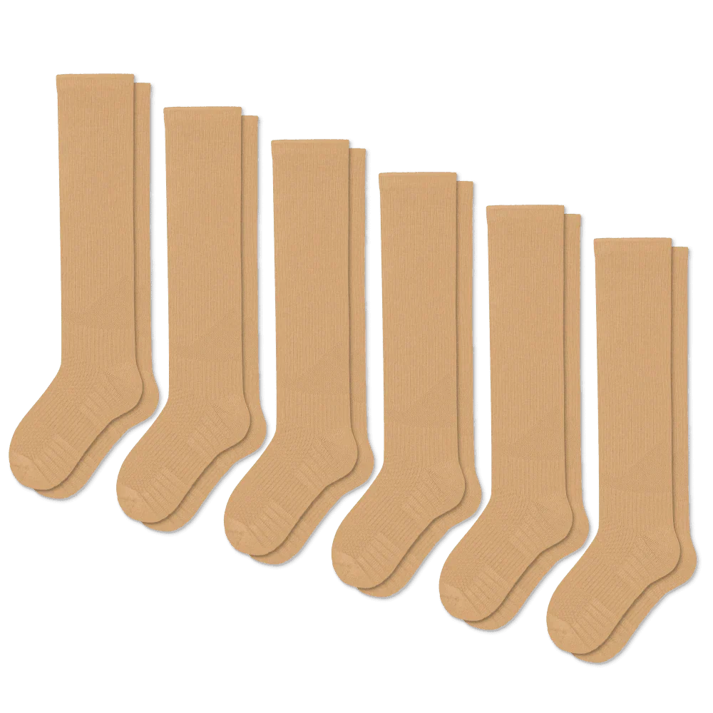 FlexRelief™ Compression Socks – Tan