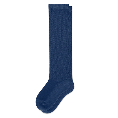 Padded Easy-Stretch Knee High Socks – Navy Blue