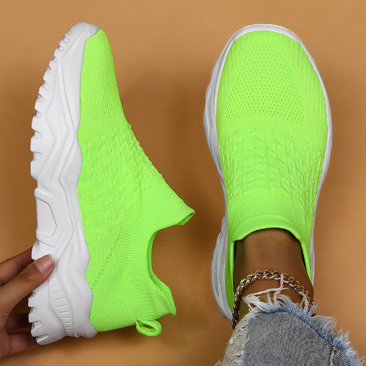 Ortho Cloud Slip Ons 1.0 - Bright Green