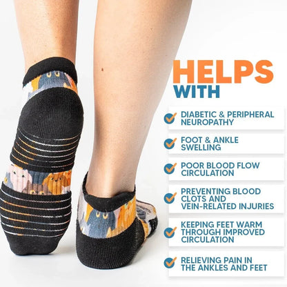 FlexRelief™ Ankle Compression Socks – Black