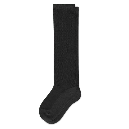 Padded Easy-Stretch Crew Socks – Black