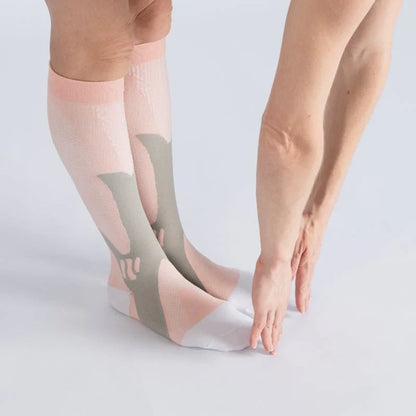FlexRelief™ Compression Socks – Royal Pink