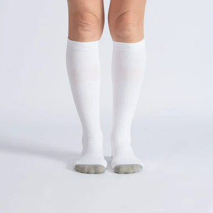 FlexRelief™ Compression Socks – White Gray