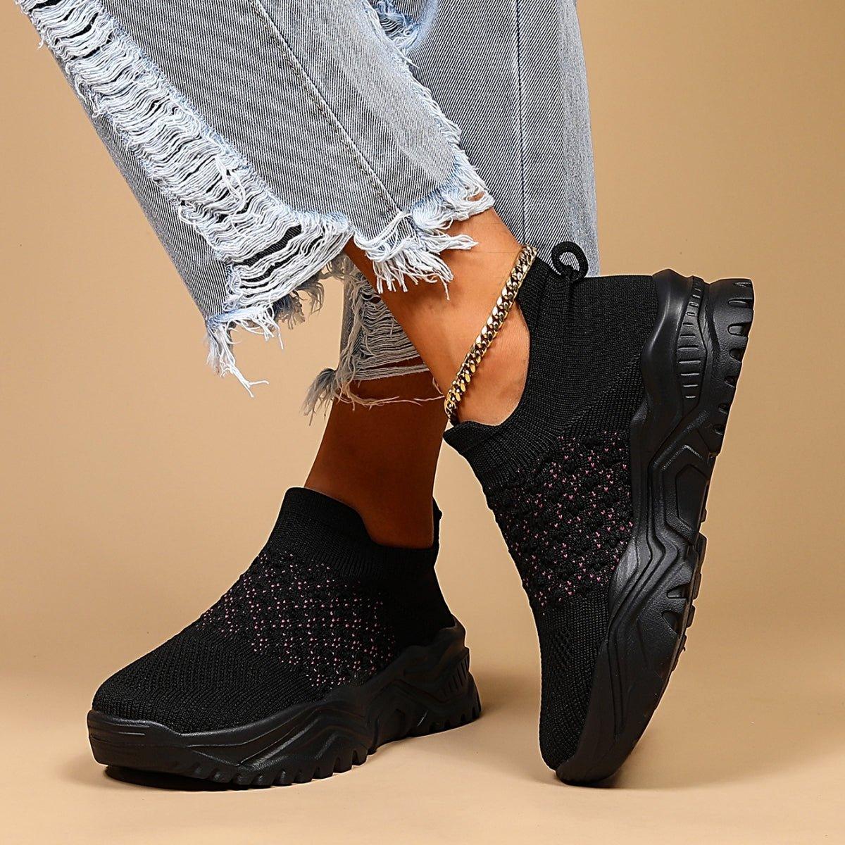 Ortho Cloud Slip Ons 1.0 - Midnight Bloom Black