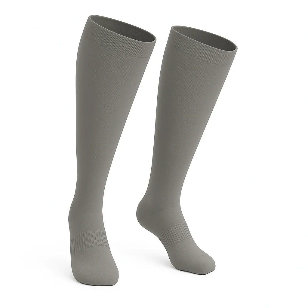 Padded Easy-Stretch Knee High Socks – Gray